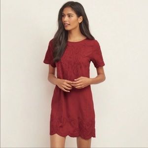 Abercrombie and Fitch Embroidered Shift Dress